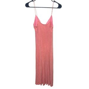 Y2K Hourglass Pink Glitter Spaghetti Strap Midi Dress Size L party bimbocore 90s